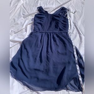 Blue Cinched Cocktail Dress
